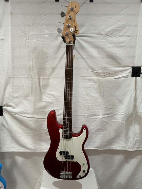 Vist Large View of Product Image Which is Used Squier AFFINITY SERIES PRECISION BASS P Type Bass Guitar Red 4-String