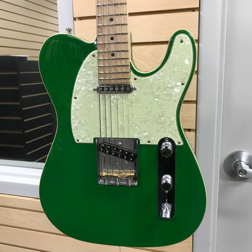 Vist Large View of Product Image Which is Used TELE BARITONE PARTSCASTER T Type Electric Guitar Green 6-String