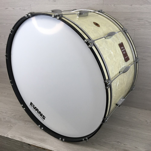 Vist Large View of Product Image Which is Used Slingerland No. 341 Marching Kick Drum Vintage 1930's 28x12"