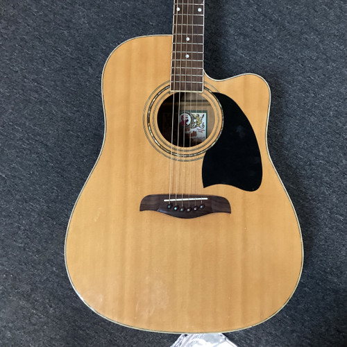 Vist Large View of Product Image Which is Used Oscar Schmidt OE2CZ Laminate Top Acoustic Guitar Natural