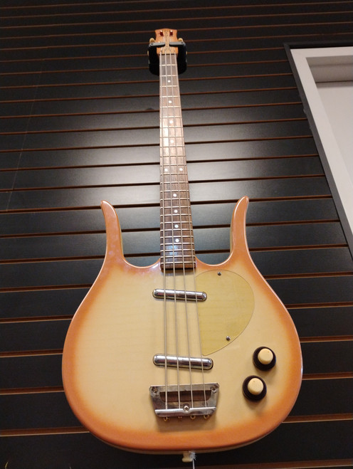 Vist Large View of Product Image Which is Used Danelectro LONGHORN BASS Bass Guitar Honey Burst 4-String