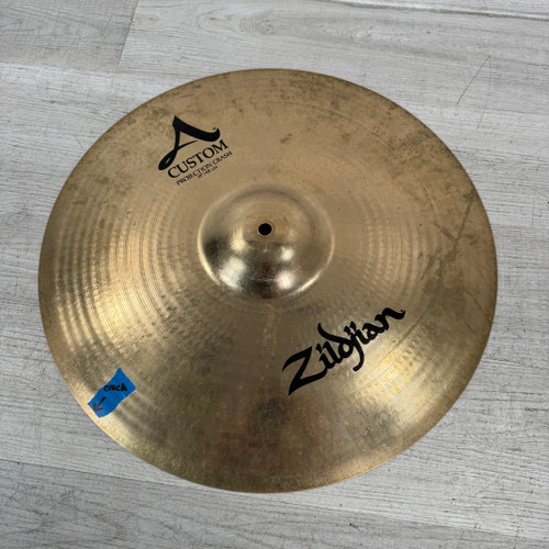 Vist Large View of Product Image Which is Used Zildjian A Custom Series Projection Crash Cymbal - 19-inch - Cracked - See Photos
