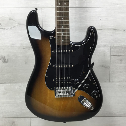 Vist Large View of Product Image Which is Used Squier Affinity Strat Electric Guitar Sunburst