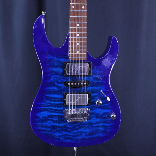 Vist Large View of Product Image Which is Used Ibanez GIO GRX70QA W/FISHMAN FLUENCE MODERN Super S Electric Guitar Blue 6-String