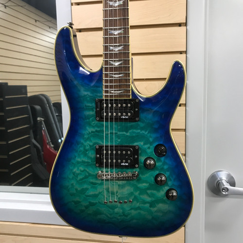 Vist Large View of Product Image Which is Used Schecter OMEN EXTREME Super S Electric Guitar Blue 6-String