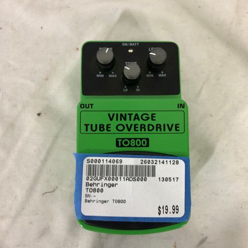 Vist Large View of Product Image Which is Used Behringer TO800 Overdrive Pedal