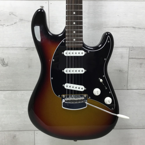 Vist Large View of Product Image Which is Used Ernie Ball Musicman Cutlass HT SSS Showtime Sunburst Electric Guitar