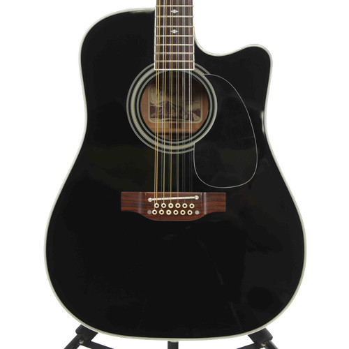 Vist Large View of Product Image Which is Used Takamine EF381SC Solid Top Acoustic Guitar Black