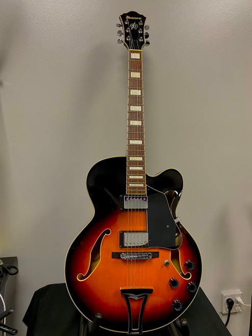 Vist Large View of Product Image Which is Used Ibanez AF75-BS Electric Guitar Sunburst 6-String