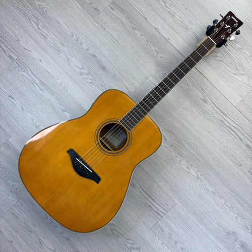 Vist Large View of Product Image Which is Used Yamaha FG-TA TRANSACOUSTIC Solid Top Acoustic Guitar Wood