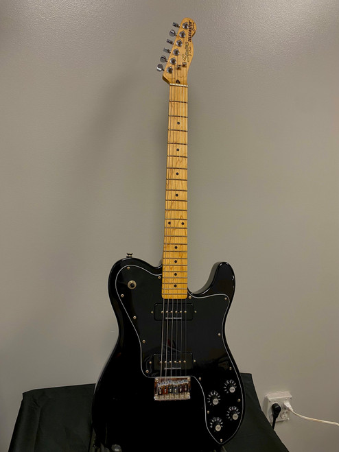Vist Large View of Product Image Which is Used Squier TELECASTER CUSTOM W/DUNCANS T Type Electric Guitar Black 6-String