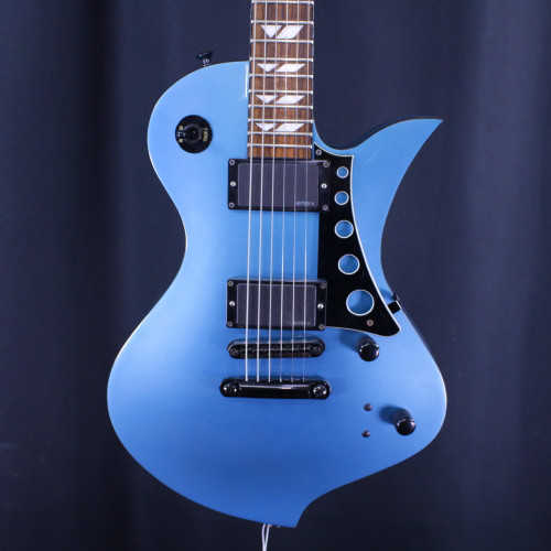 Vist Large View of Product Image Which is Used Fernandes RAVELLE DAVE KUSHNER SIGNATURE GUITAR NO SUSTAINER LP Type Electric Guitar Blue 6-String