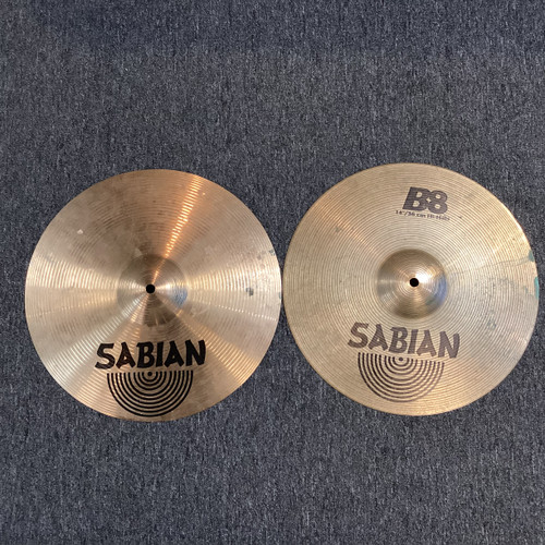 Vist Large View of Product Image Which is Used Sabian B8 Hi Hat Cymbals 14"