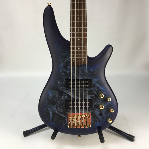 Vist Large View of Product Image Which is Used Ibanez R305EDX Bass Guitar Blue 5-String