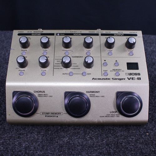 Vist Large View of Product Image Which is Used Boss VE-8 VOCAL MULTI FX UNIT W/PWR Multi Effects