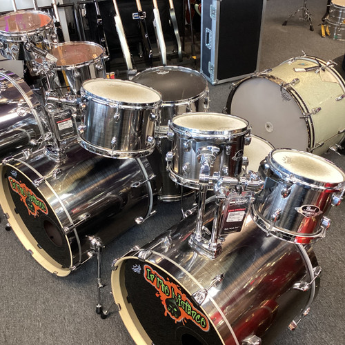 Vist Large View of Product Image Which is Used Pearl EXPORT SERIES 8 PIECE Drum Shell Kit Silver/Gray