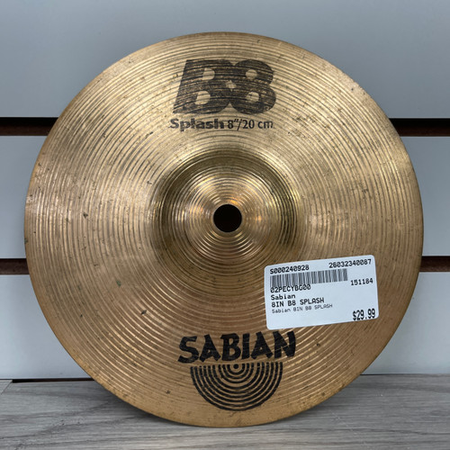 Vist Large View of Product Image Which is Used - Sabian 8IN B8 SPLASH - Splash Cymbal 8"