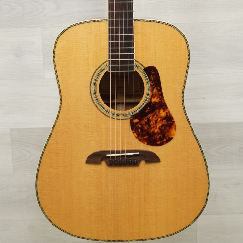 Vist Large View of Product Image Which is Used Alvarez MD60 Herringbone Solid Top Acoustic Guitar Natural