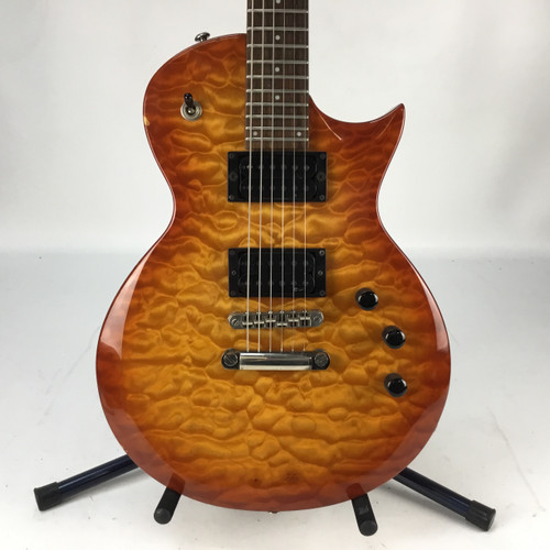 Vist Large View of Product Image Which is Used LTD EC-100QM LP Type Electric Guitar Cherry Sunburst 6-String