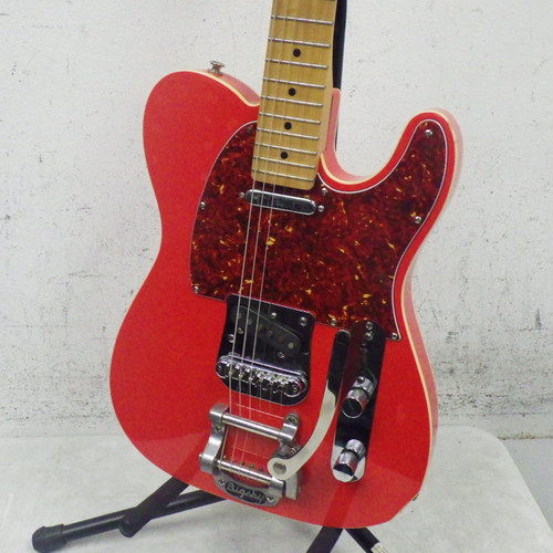 Vist Large View of Product Image Which is Used T style Partscaster with Bigsby T Type Electric Guitar Red 6-String