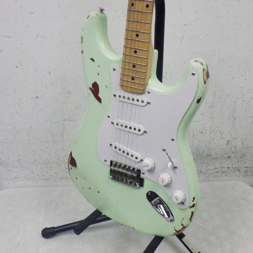 Vist Large View of Product Image Which is Used Partscaster Mighty Mite Neck S Type Electric Guitar Green 6-String