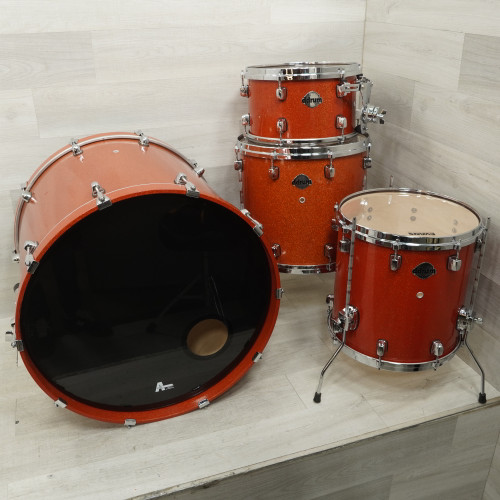 Vist Large View of Product Image Which is Used Ddrum Custom Maple Drum Shell Kit Orange Sparkle