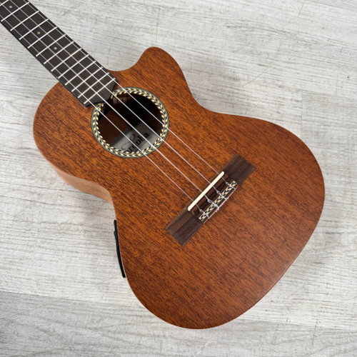Vist Large View of Product Image Which is Used Cordoba 20TM-CE Tenor Ukulele - Natural - Gig Bag Included