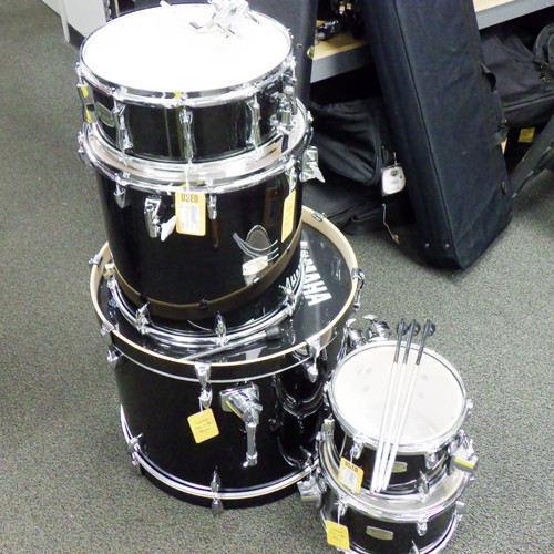 Vist Large View of Product Image Which is Used Yamaha stage Custom 5 Piece Shells ONLY Drum Shell Kit Black