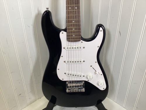Vist Large View of Product Image Which is Used Squier MINI STRAT S Type Electric Guitar Black 6-String