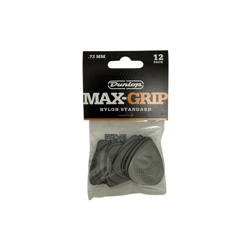 Vist Large View of Product Image Which is New DUNLOP MAX GRIP STANDARD GUITAR PICKS .73MM