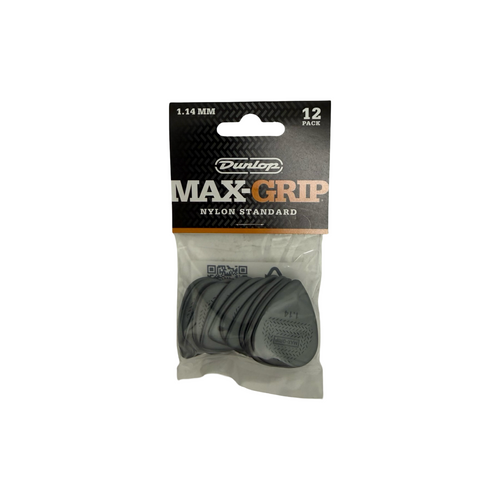 Vist Large View of Product Image Which is New DUNLOP MAX GRIP STANDARD GUITAR PICKS 1.14MM