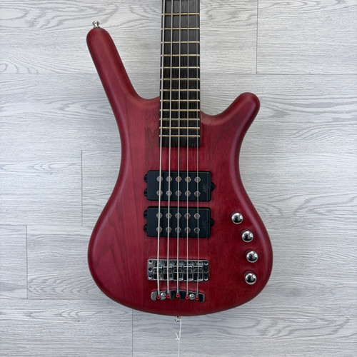 Vist Large View of Product Image Which is Used Warwick ROCKBASS CORVETTE 5-STRING Bass Guitar Red 5-String