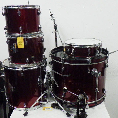 Vist Large View of Product Image Which is Used Gretsch BLACKHAWK 5 PIECE KIT WITH HARDWARE Drum Shells and Hardware Red