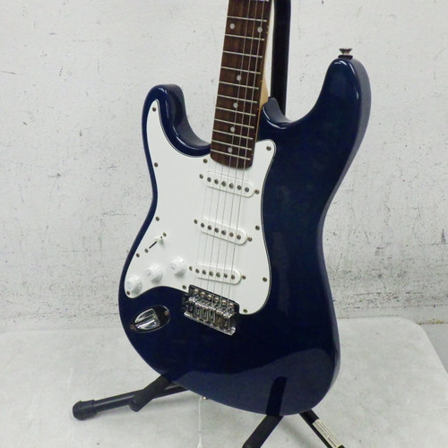Vist Large View of Product Image Which is Used Jay Turser left Handed S Style S Type Electric Guitar Blue 6-String