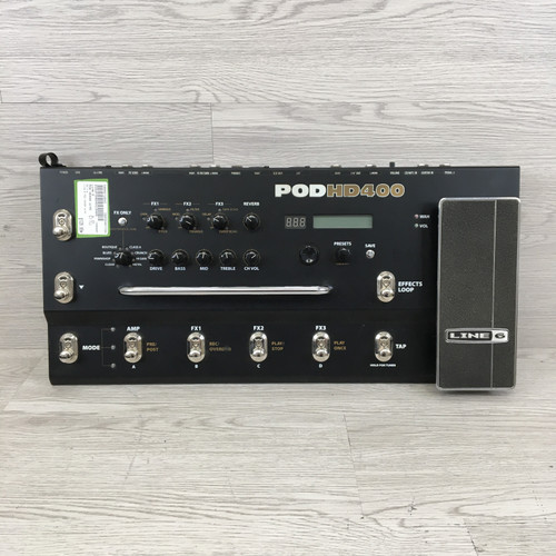 Vist Large View of Product Image Which is Used Line 6 POD HD400 W/AC Floorboard Amp Modeling + FX