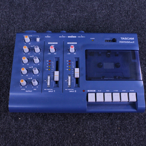 Vist Large View of Product Image Which is Used Tascam PORTA 02 MKII CASSETTE W/PWR/BOX Compact Recording Device