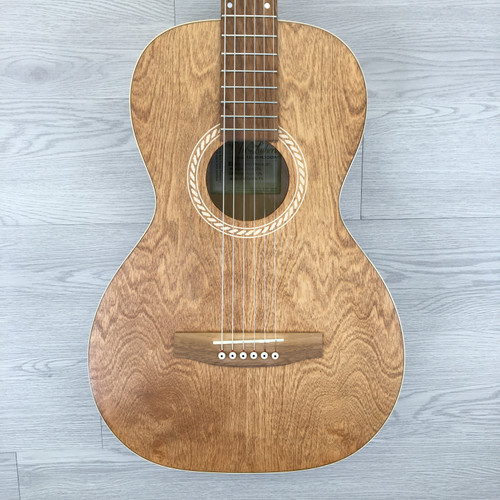 Vist Large View of Product Image Which is Used Art & Lutherie AMI Wild Cherry Parlor Solid-Top Acoustic *Extra Light/Silk & Steel Strings Only