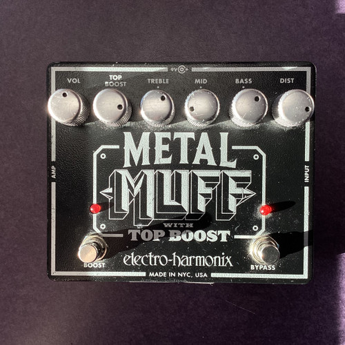 Vist Large View of Product Image Which is Used Electro Harmonix (E/H) METAL MUFF WITH TOP BOOST Distortion Pedal