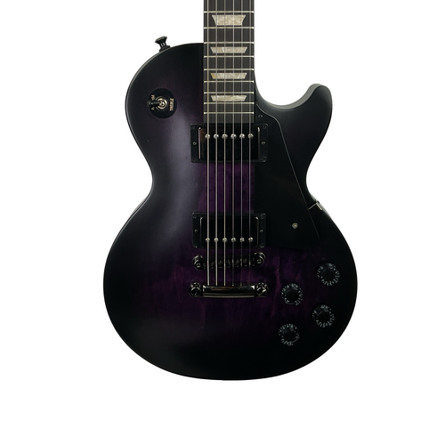 Vist Large View of Product Image Which is Used Gibson LES PAUL STUDIO DARK PURPLE BURST SATIN LP Type Electric Guitar Purple 6-String