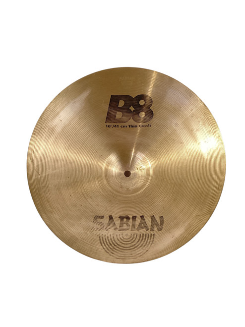 Vist Large View of Product Image Which is Used Sabian B8 Thin Crash Cymbal 16"