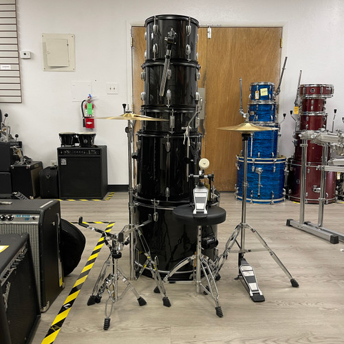 Vist Large View of Product Image Which is Used - KTAXON 5PC DRUM KIT W/ HARDWARE/CYMBALS