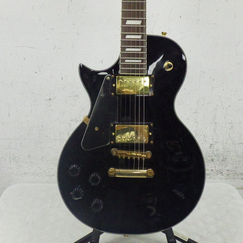 Vist Large View of Product Image Which is Used Stagg Left Hand Les Paul LP Type Electric Guitar Black 6-String