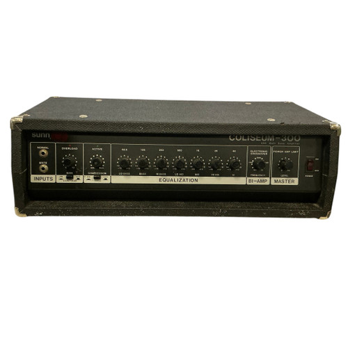 Vist Large View of Product Image Which is Used Sunn COLISEUM 300 Vintage Bass Amplifier Head
