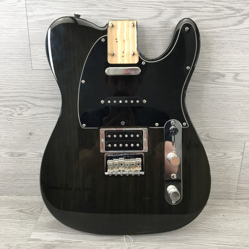 Vist Large View of Product Image Which is Used Fender Modern Player Tele+ MIM Charcoal Transparent **LOADED BODY ONLY, No Neck