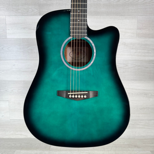 Vist Large View of Product Image Which is Used Vangoa Basic VG-1 Acoustic Guitar - Green