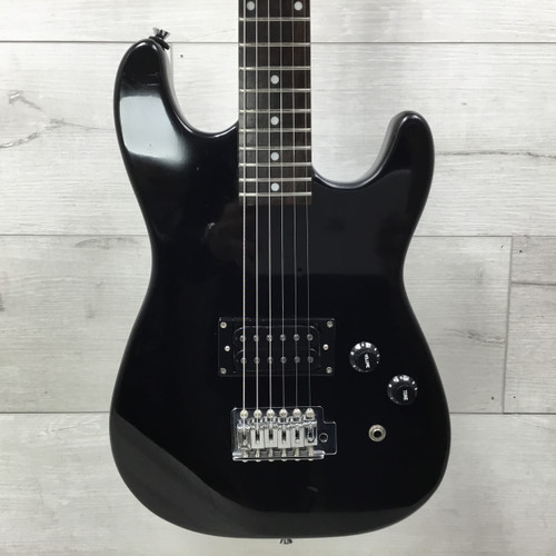 Vist Large View of Product Image Which is Used J Reynolds Mini Electric Guitar Black