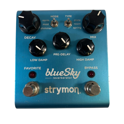 Vist Large View of Product Image Which is Used Strymon BlueSky Reverberator Reverb Guitar Effects Pedal