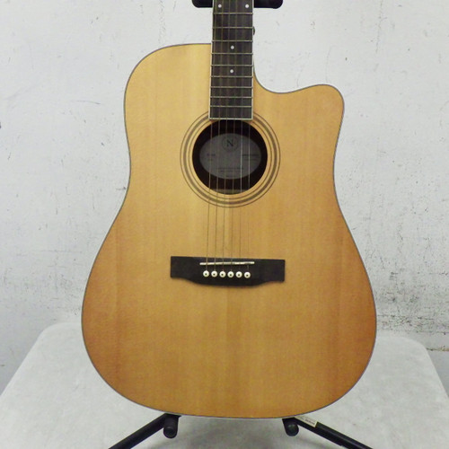 Vist Large View of Product Image Which is Used Nashville Guitarworks D10CE Laminate Top Acoustic Guitar Natural