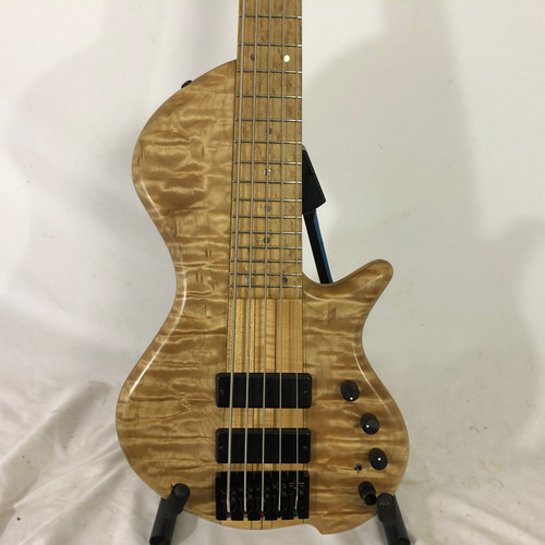 Vist Large View of Product Image Which is Used SHAWN MAY CUSTOM SC1 Bass Guitar Natural 5-String