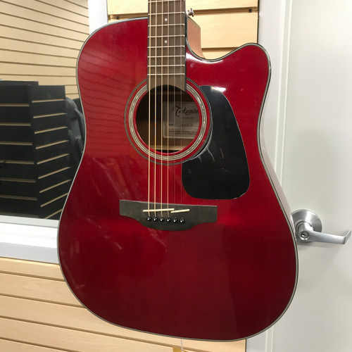 Vist Large View of Product Image Which is Used Takamine GD30CE Laminate Top Acoustic Guitar Red